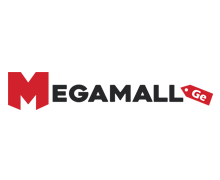 Megamall  logo in red and black design 